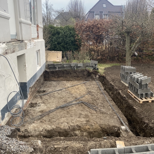 betonarbejde ved bolig